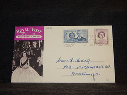 New Zealand 1950's Hastings Royal Visit Cover__(2947) - Storia Postale