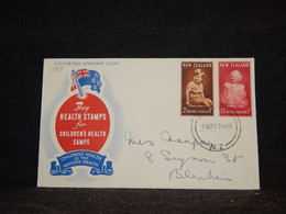 New Zealand 1952 Health Stamps Cover__(1183) - Storia Postale