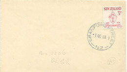 NEW ZEALAND 1958 100 Years Nelson Cathedral City 3 D On Superb Cover - Briefe U. Dokumente