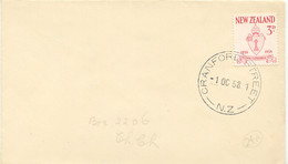 NEW ZEALAND 1958 100 Years Nelson Cathedral City 3 D On Superb Cover - Covers & Documents