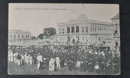 POSTCARD CARTÃO POSTAL, CHEGADA EM PALACIO, RECEPÇÃO DE DR. AFFONSO PENNA, BRAZIL, BRASIL - Maceió