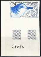 F.S.A.T. (1989) Blue Petrel. Corner Imperforate. Scott No 144, Yvert No 142. - Geschnittene, Druckproben Und Abarten