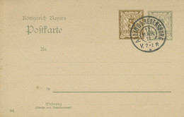 BAYERN "ALLING B. REGENSBURG" (SINZING) K1 Auf 3 + 2 Pf AH-GA 1911, Geburtstag - Postal  Stationery