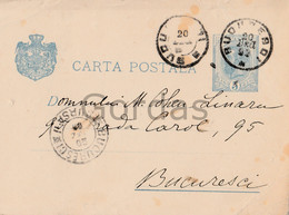 Romania - Bucuresti - 1898 - Stationery 5 Bani - Judaica - Cohen - Briefe U. Dokumente