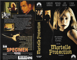 "MORTELLE PROTECTION" -jaquette SPECIMEN Originale CIC VIDEO -casualties - Horror