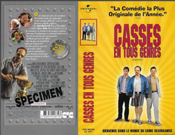 "CASSES EN TOUS GENRES" -jaquette SPECIMEN Originale CIC VIDEO -safe Men - Krimis & Thriller