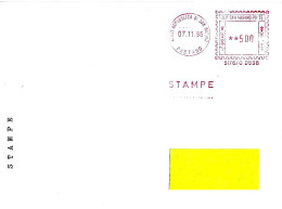 SAN MARINO - 1996 DATA PRINT GRAFIC Software - Ema Affrancatura Meccanica Rossa Red Meter Su Busta Viaggiata - 1909 - Briefe U. Dokumente