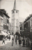 ARLON  Vue Et Grand'rue Avec Eglise Super Animée Circulé En 1903 - Aarlen