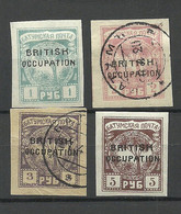 BATUM Batumi RUSSLAND RUSSIA British Occupation 1919 Michel 14 - 17 */o - 1919-20 Occupation: Great Britain
