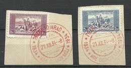 TSCHECHOSLOWAKEI Czechoslovakia 1934 Michel 330 - 331 O Special Cancels - Francobolli Per Giornali