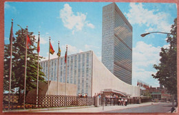 USA UNITED STATES NEW YORK UNITED NATIONS BUILDING POSTCARD ANSICHTSKARTE PICTURE CARTOLINA PHOTO CARD - Bozeman