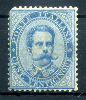 1879 REGNO N.40 25 Centesimi * Firmato / Non Perfetto - Mint/hinged