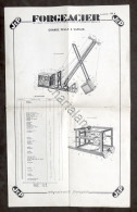 Modellismo - JEP Forgeacier - Planche 118 / 118 A - Grande Pelle A Vapeur - Autres & Non Classés