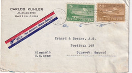 CUBA 1951 PLI AERIEN DE LA HAVANE - Lettres & Documents