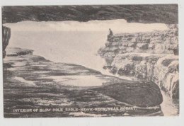 Australia TAS TASMANIA Blow Hole Interior EAGLEHAWK NECK M&L Series 15 Postcard C1910 - Port Arthur