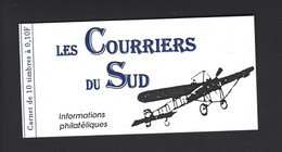 CARNET PRIVE MARIANNE DE BRIAT LES COURRIERS DU SUD THEME AVIATION - Andere & Zonder Classificatie