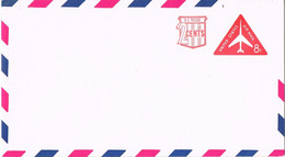 39486. Entero Postal USA, United States 8 + 2 Ctvos. Triangular Stamp Avion - 2001-10