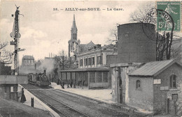 80-AILLY-SUR-NOYE- LA GARE - Ailly Sur Noye