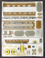 Modellismo Ferroviario Scale Model Sheet Experiment Coach 1825 Sleeping Car 1925 - Autres & Non Classés