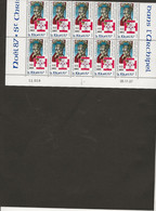 ST PIERRE ET MIQUELON - N°483 -BLOC DE 10 COIN DATE -COTE : 20 €  -ANNEE 1987 - - Unused Stamps