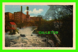 SHERBROOKE, QUÉBEC - POWER DAM & KAYSERS SILK MILLS - PECO - - Sherbrooke