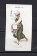 1910s GREAT BRITAIN,CIGARETTE SCISSORS,TOBACCO COLLECTIBLE CARDS,SWEDEN,NATIONAL COSTUME - Andere & Zonder Classificatie