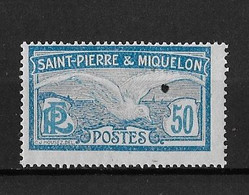 ⭐ Saint-Pierre Et Miquelon N° 114** Neuf Sans Charnière Petit Point Parasite Fait Pendant L'impression⭐ - Nuevos