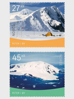 NORWAY 2021 Polar Motifs - Peter I Island MNH Mint 2v ,Antarctic, Polar, Environment, Pollution, Ice Melting (**) - Behoud Van De Poolgebieden En Gletsjers