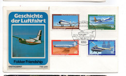 DEUTSCHE BUNDESPOST BERLIN GESCHICHTE Der LUFTFAHRT Fokker Friendship 1980 - Autres & Non Classés