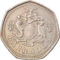 Monnaie, Barbados, Dollar, 1988, Franklin Mint, TTB, Copper-nickel, KM:14.2 - Barbados (Barbuda)