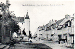 DUN LE PALLETEAU  PLACE DE LA MAIRIE ET ROUTE DE LA SOUTERRAINE - Dun Le Palestel