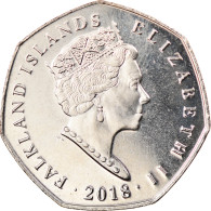 Monnaie, Falkland Islands, 50 Pence, 2018, Pingouins - Manchot Macaroni, SPL - Falkland