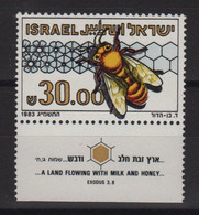 Israel - N°863 - Faune - Abeille - Cote 4€ - ** Neuf Sans Charniere - Ongebruikt (met Tabs)