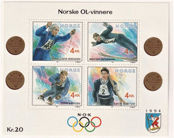 NORVEGIA 1992 BF GIOCHI OLIMPICI LILLEHAMMER UNIF. BF17 MNH PERFETTO - Otros & Sin Clasificación