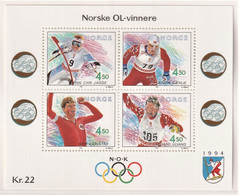 NORVEGIA 1993 BF GIOCHI OLIMPICI LILLEHAMMER UNIF. BF19 MNH PERFETTO - Andere & Zonder Classificatie