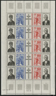 REUNION N° 403A (x5) COTE 55 €. Feuille Entière Neuve * (MH). Voir Description - Unused Stamps