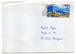 Allemagne-- 1994 --Lettre De WUPPERTAL  Pour La Hongrie--tp N°1516 Seul Sur Lettre - Briefe U. Dokumente