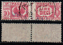 ITALIA LUOGOTENENZA - 1946 - PACCHI POSTALI - 10 LIRE - USATO - Postal Parcels