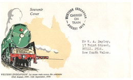 (JJ 18) Australia -  (1 FDC Cover) 1970 - Western Endeavour Steam Train - Altri & Non Classificati