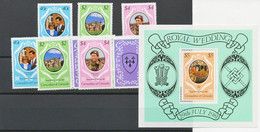 GRENADINES OF GRENADA ROYAL WEDDING CHARLES & DIANA U/M Set + Gutterpair-set +MS - Grenada (1974-...)