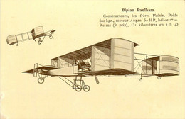Avion * Aviation * Biplan PAULHAM * Constructeurs Les Frères VOISIN , à Reims - ....-1914: Vorläufer