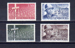 Luxembourg 1947,  Général Georges Patton,   Yv. 398 / 401*, Cote 12 € - Andere & Zonder Classificatie