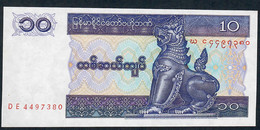 MYANMAR   P71 10  KYAT  1996 #DE    UNC. - Myanmar