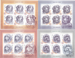 DOGS,MINISHEET,2019, MNH (**),ROMANIA. - Feuilles Complètes Et Multiples