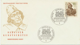 BERLIN 1967 Berliner Kunstschätze 30 Pf Evangelist Markus Unadressierte Kab.-FDC - Sonstige & Ohne Zuordnung