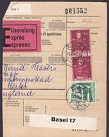 Switzerland Eilsendung EXPRÉSEspresso Label ZUG 1, 1954 Bolletino Di Spedizione Frachtbrief Freight Bill To England - Other & Unclassified