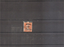 Mémel ( 21 Oblitéré - Curiosité: Surcharge Déplacée Vers Le Haut à Voir) - Used Stamps