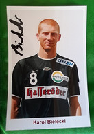 KAROL BIELECKI Poland PLAYER Handball Card With Autograph Handball Club Magdeburg  Germany - Handball