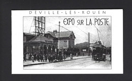 CARNET PRIVE MARIANNE DE BRIAT DEVILLE LES ROUEN EXPO SUR LA POSTE THEME TRAMWAY - Otros & Sin Clasificación