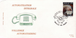 Enveloppe FDC 1567 Téléphone RTT - Zonder Classificatie